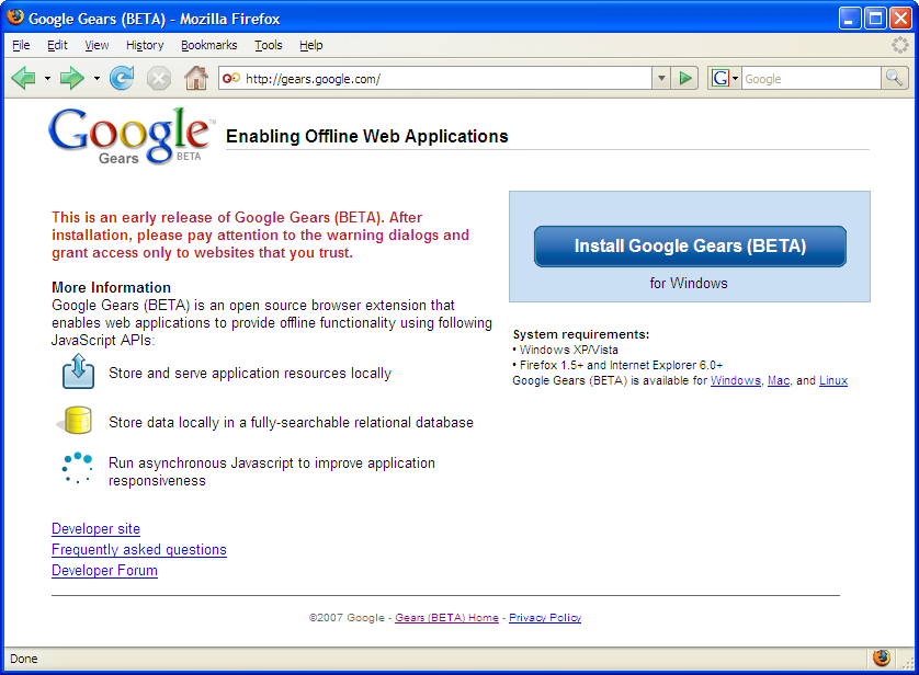 Google Gears
